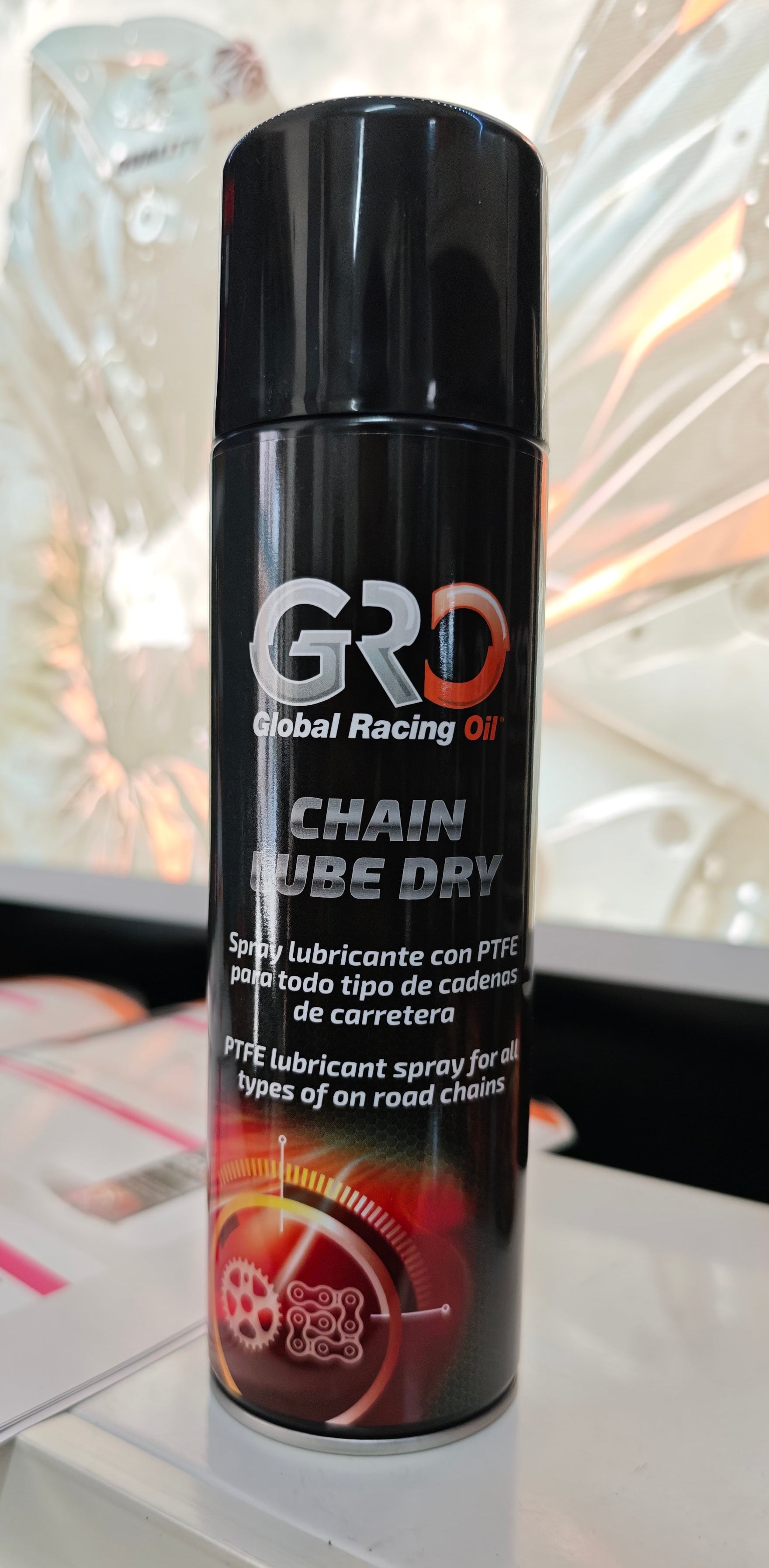 Grasa Spray de Cadenas Gro Chain Lube Dry 500 ml (Base Teflón)