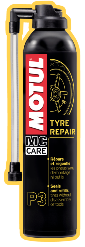 SPRAY REPARA PINCHAZOS MOTUL P3 300ml NEGRO