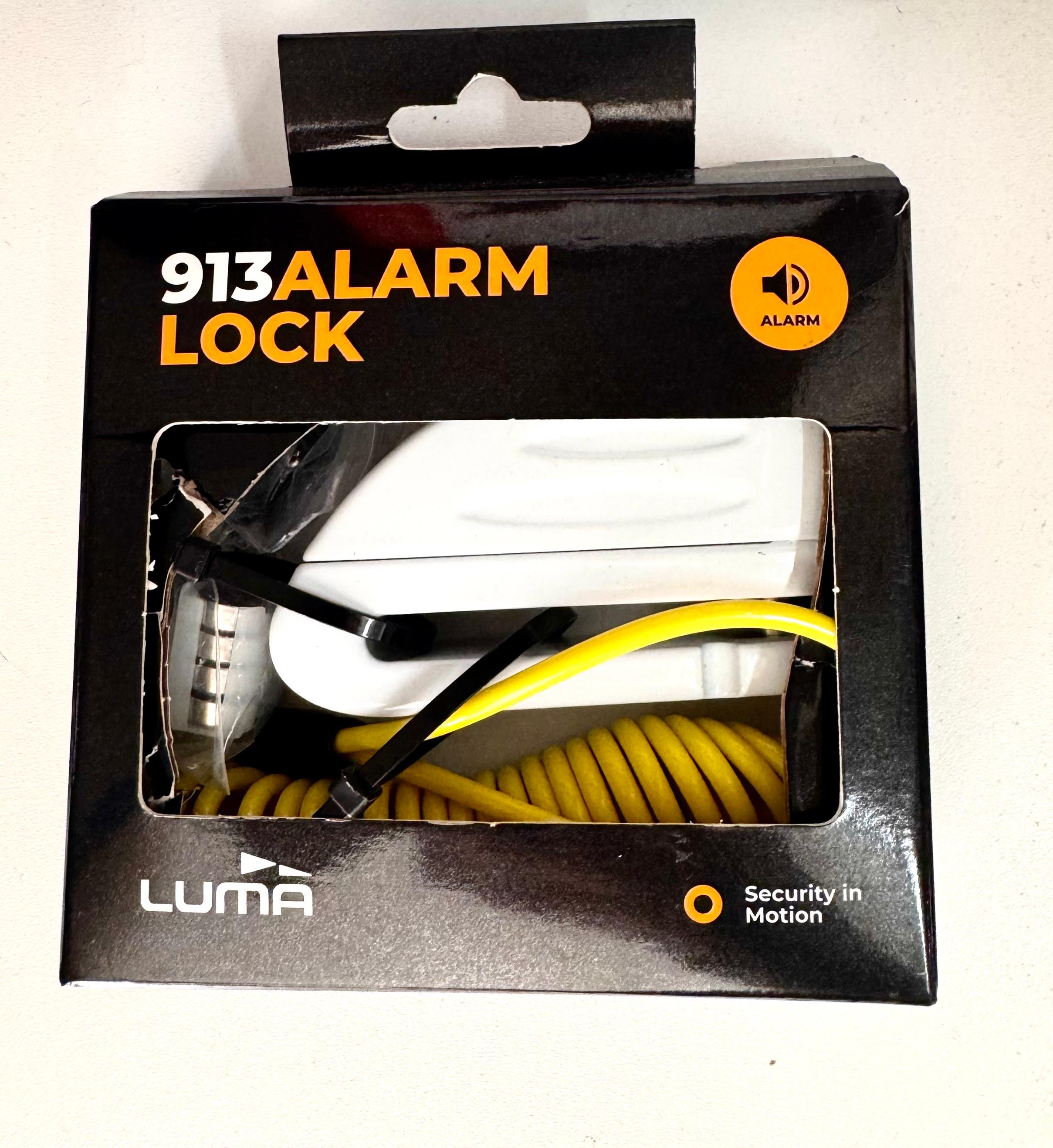 Antirrobo de disco para moto LUMA BLANCO