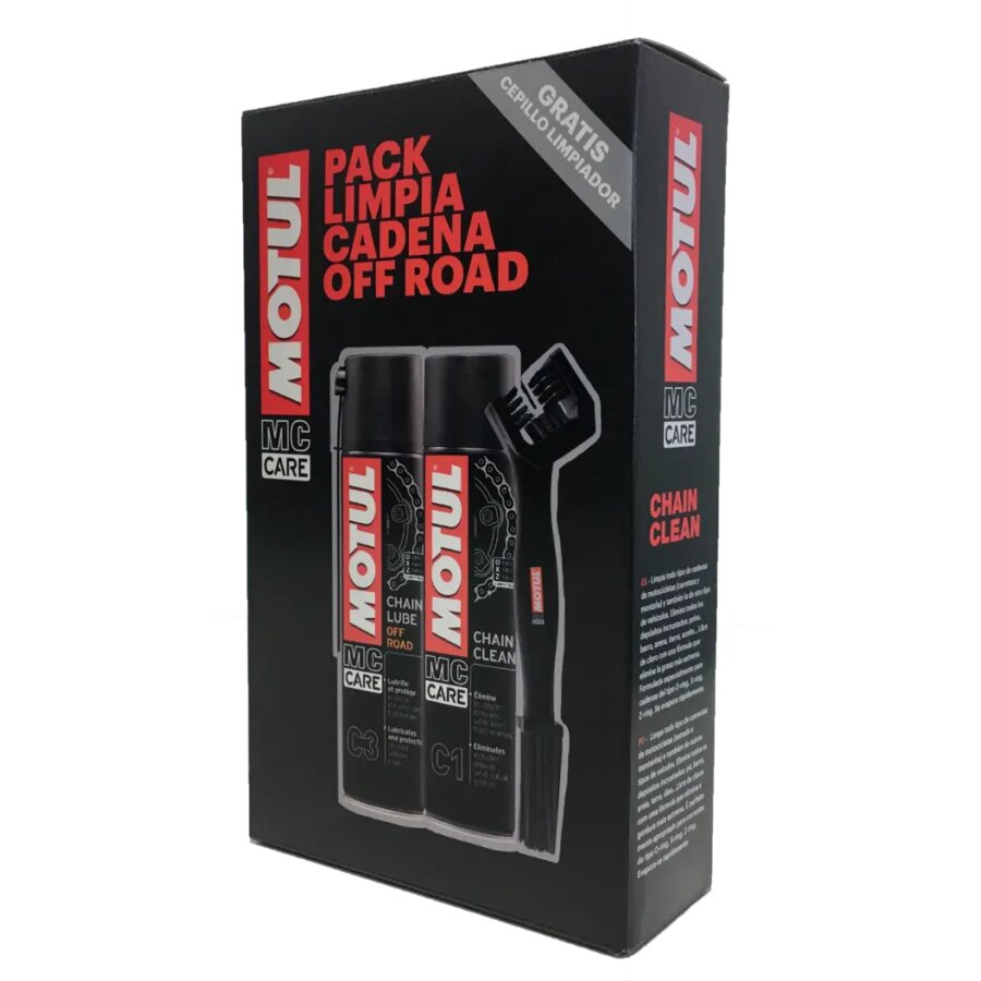 Pack limpia cadenas MOTUL Off Road C1+C3 800ml