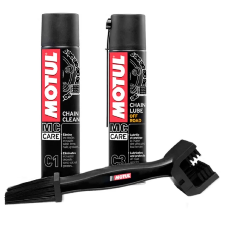 Pack limpia cadenas MOTUL Off Road C1+C3 800ml